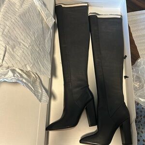 NWT leather over-the-knee boots